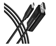 Kabel komputerowy AXAGON RVC-DPC Konwerter/kabel USB-C -> DisplayPort 1,8m, 4K/60HZ